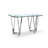 50'' Glass Top Console Table
