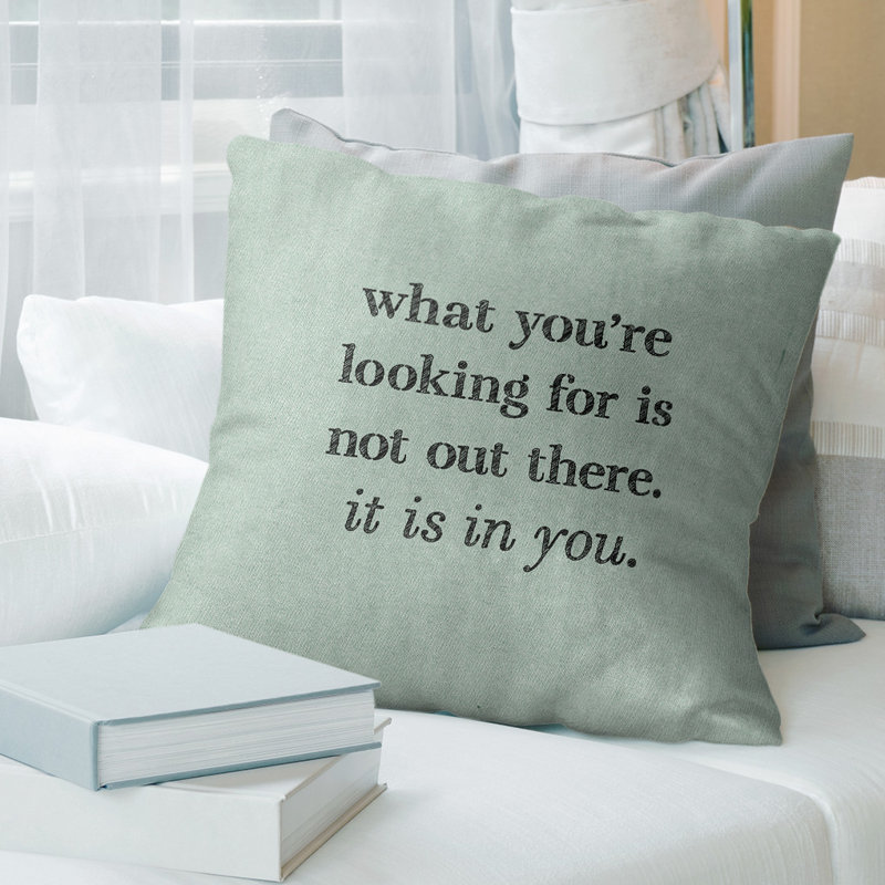 Coussin à la main, 16 po x 1 po, Vert / Noir, Polyester/ Bourre en polyester