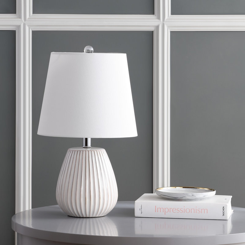 Ensemble de lampes de table blanches de 21 po Jorja
