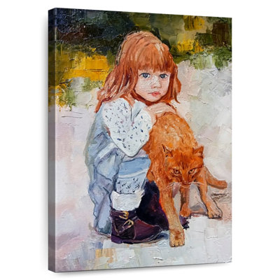 Girl With Cat