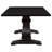 Villeneuve Rustic Espresso Rectangular Double Pedestal Dining Table