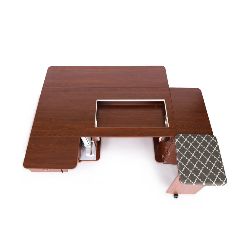 Arrow Sewing Sydney Electric Sewing Cabinet, Grey, Brown
