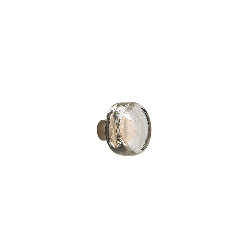 Bronze Round Knob, White Bronze Dark