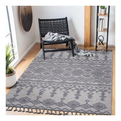Tapis d'intérieur / extérieur blanc / gris Collection