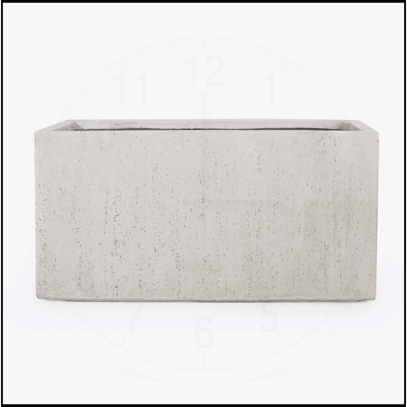 JARDINIER CARRÉ EXTÉRIEUR, H 16 po x l 31,25 po x P 31,25 po, Blanc