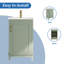 Petit meuble-lavabo moderne avec lavabo en céramique et beaucoup de rangement-667119325