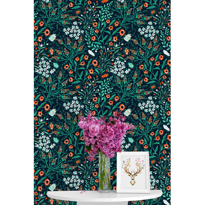 Barsdale Peel & Stick Floral Tile