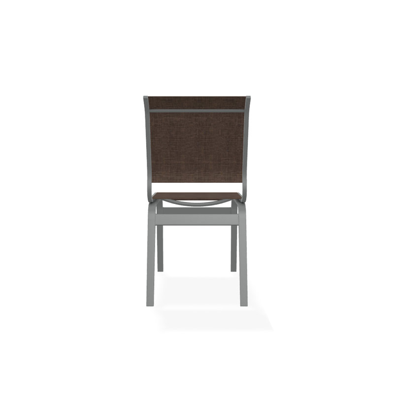 Chaise d'appoint de salle à manger Hiraku, Moka Sunbrella®, Graphite texturé