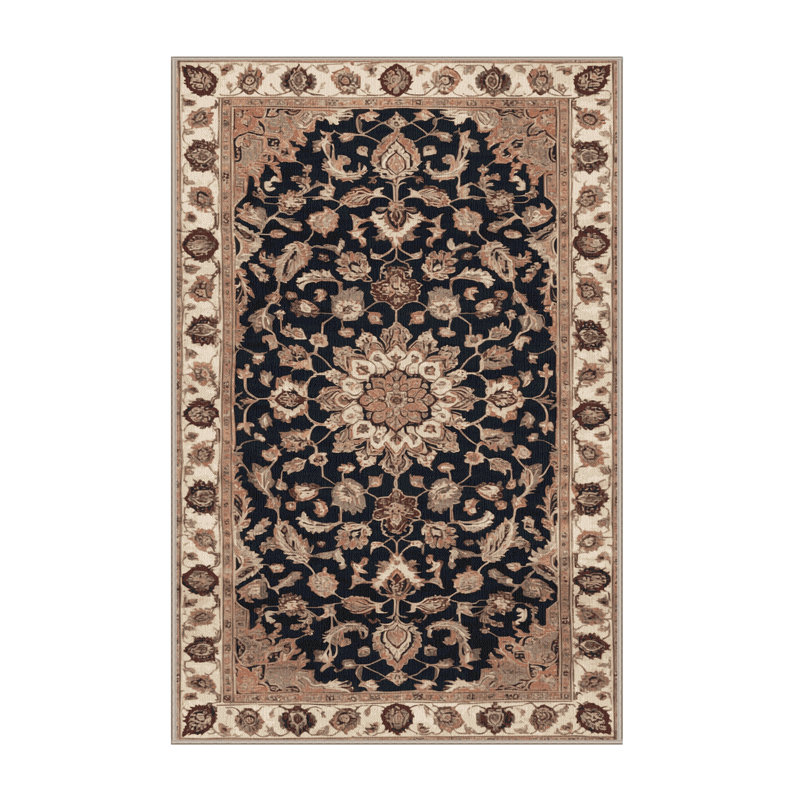 Tapis brun lavable à la machine, Rectangle 2 pi x 3 pi