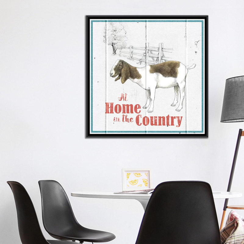 «Farm to Table II», impression sur toile, H 18 po x l 18 po x P 1,5 po, Toile avec cadre noir, Pas de tapis