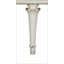 Armoire console Ansaldo blanc perle et argent scintillant