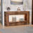 55 Inch Entryway Table With Drawers & Led Lighting, Farmhouse Sofa Table, Long Narrow Hallway Table For Living Room, Entrance, Family Room,rustic Brown