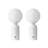 Mila Tall 15 in. Modern Marble and Frosted Globe Bedside Table Lamp with Integrated Energy-Saving LED Light - Bundle Set of 2
