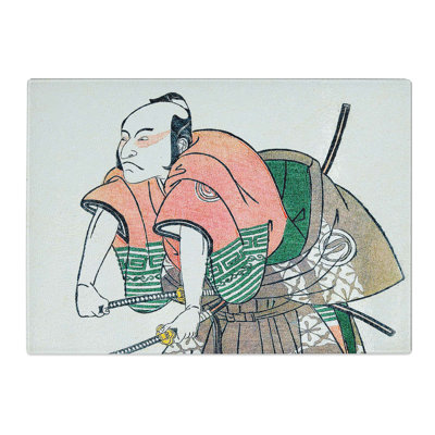 Tempered Glass Sawamura Sojuro II by Katsukawa Shunsho Chopping Board
