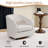 31.3'' Wide Upholstered Swivel Barrel Chair With Wood Base