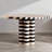 Retro Simple Round Solid Wood Dining Tables-106260654