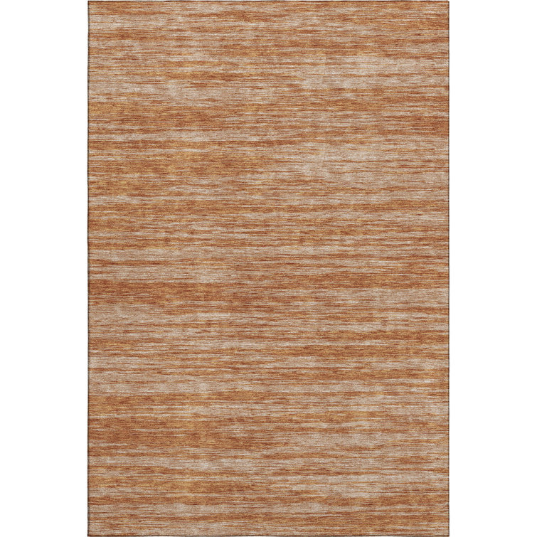 Premium Machine Washable Prisco Copper Rug