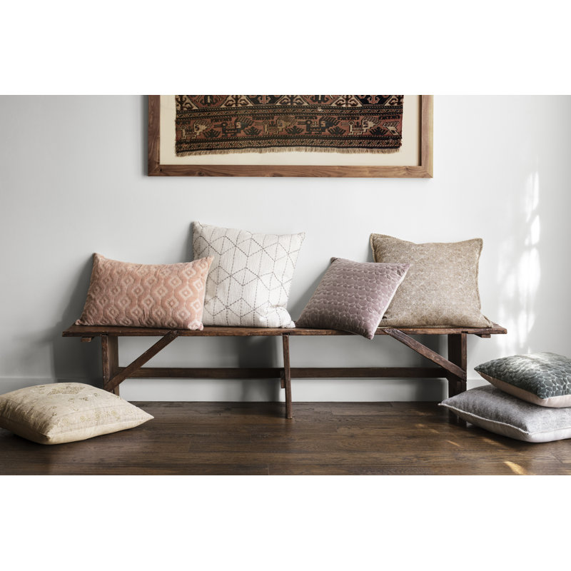  Geometric 18" Throw Pillow Cover, Taupe