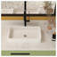 Lavabo de salle de bain blanc 14 po Hewei
