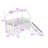 Twin Metal House Loft Bed With Slide And Playful Accessories-193863694