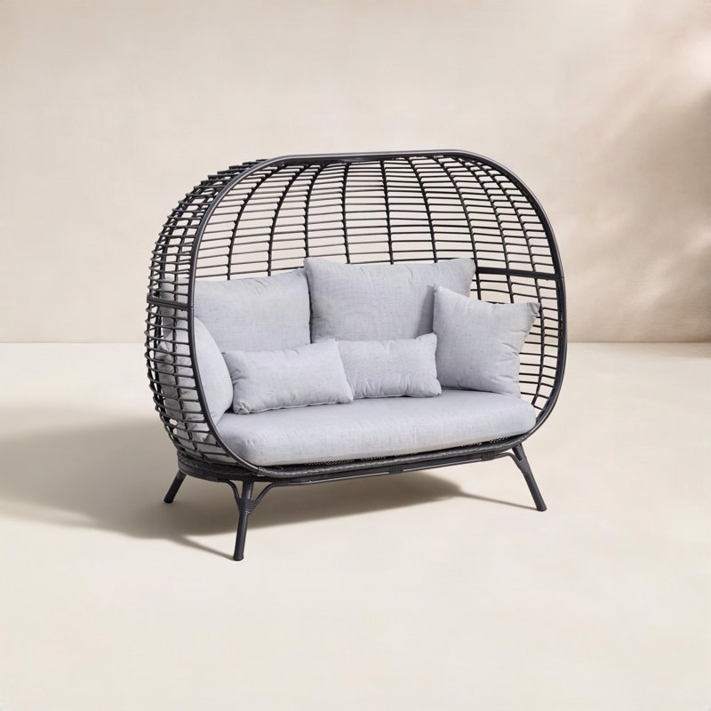Vikki 68.75 " W Metal Loveseat