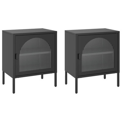 Mithushan 50cm W Steel Bedside Table