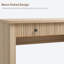 Bureau de direction ondulé ondulé avec tiroirs Wave, bureau à domicile 54 po avec station de charge-129982117