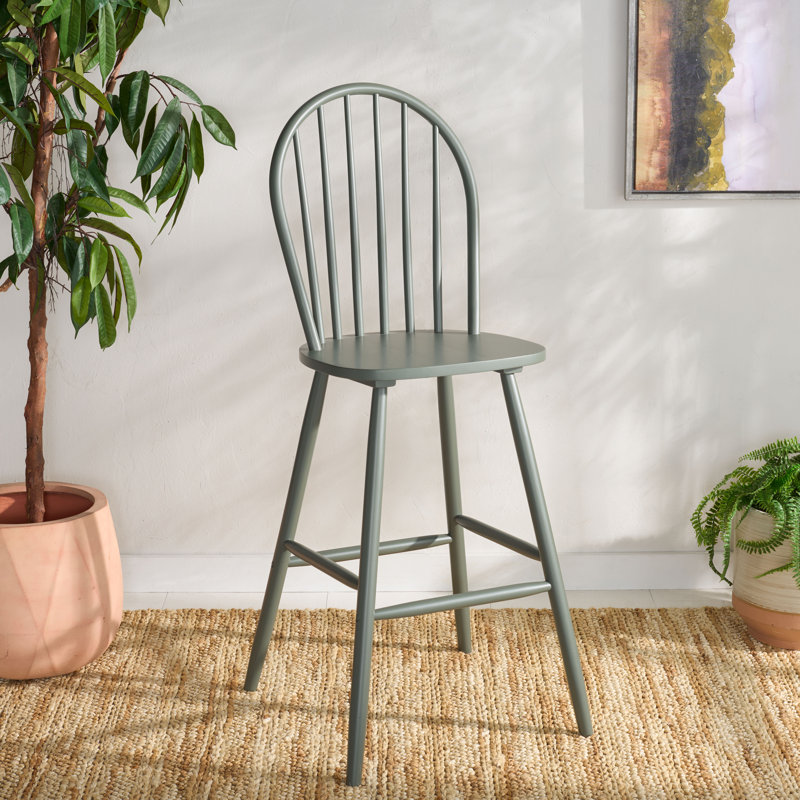 Tabouret Buhr, Vert foncé, Tabouret de comptoir (siège d'une hauteur de 24 p