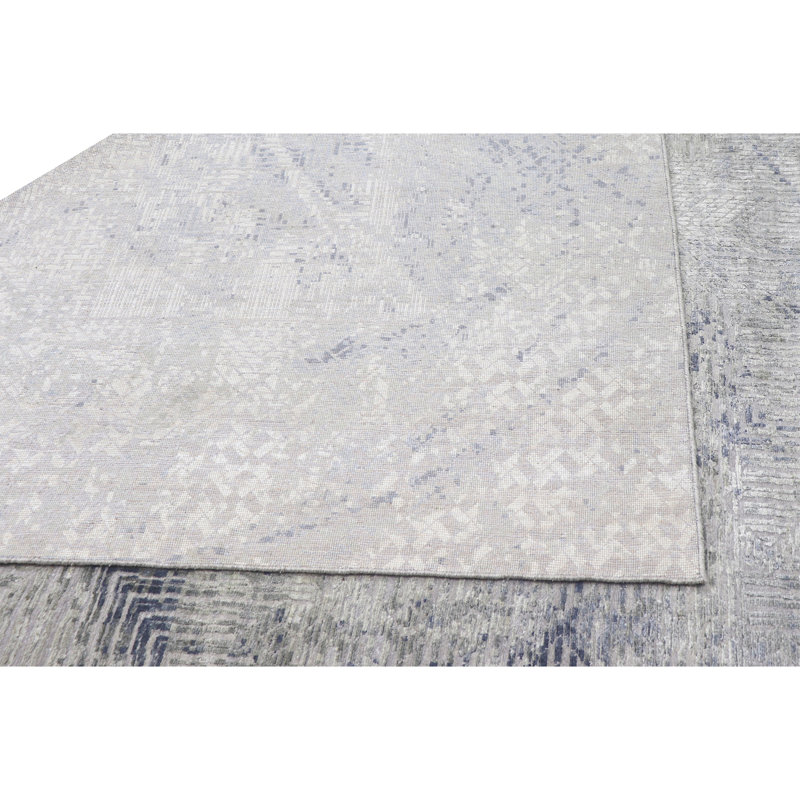 Wool Geometric Area Rug, Rectangle 10' x 14'
