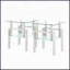 Set of 2 Square Tempered Glass Coffee Tables for Living Room, Easy to Clean &amp; Assemble