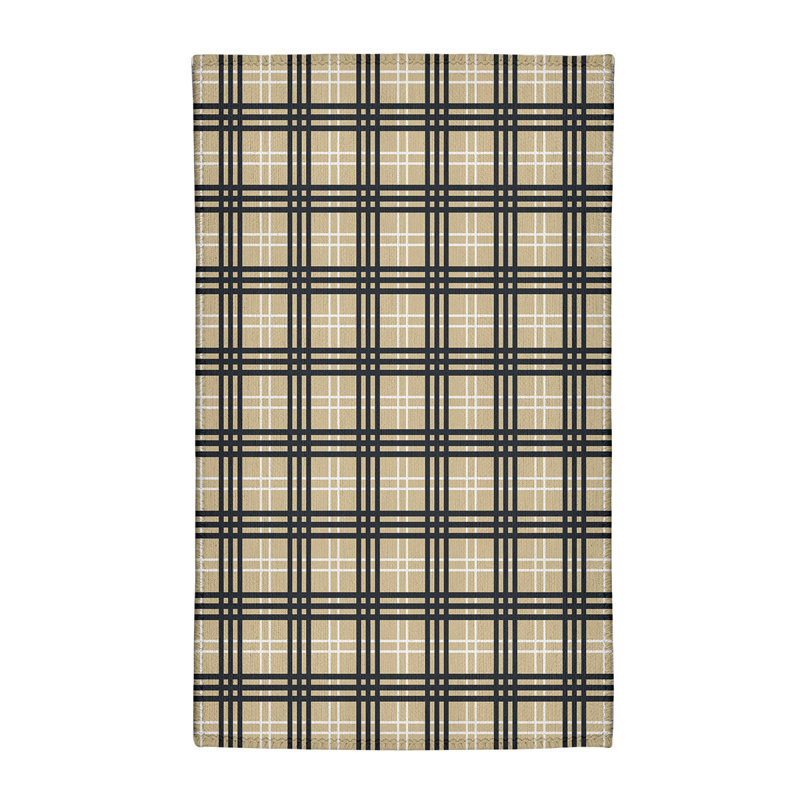 Tapis à carreaux beige, Rectangle 3 pi x 5 pi
