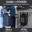 Commercial Outdoor Trash Can with Locking Lid - 13.5 Gallon