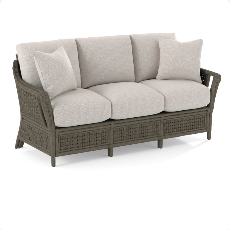Boca Sofa, Stone Hearth, White Textured Performance