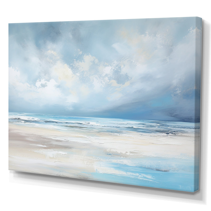Impression sur toile Pinckney - océan côtier, H 34 po x l 44 po x P 1,5 po, Toile tendue