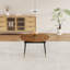 Table de salle à manger extensible en noyer pour 6 à 10 personnes