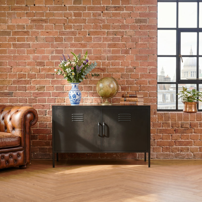 Une armoire de rangement en métal multifonctionnelle, Black