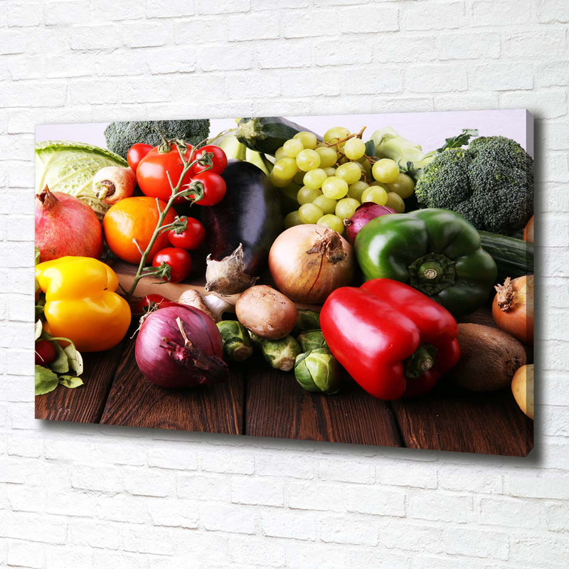 Vegetables And Fruits - Wrapped Canvas Print