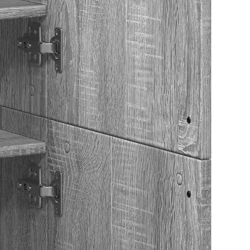 20 Pair Shoe Storage Cabinet, Grey Sonoma
