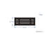 Diffuseur à fente linéaire Flo Matrix 10 x 4 noir mat-101956070