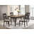 Guransh Modern 5-Piece Set - Rectangular Dining Set Charcoal Sand Through, Designed For Style And Comfort Guransh 5-Piece Rectangular Dining Set Charcoal Sand Through