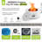 30" Round Propane Fire Pit Table Gas Fire Table for Outdoor Patio, Deck, Garden and Backyard with Smokeless Steel Design, 50,000 BTU Burner, White-1816989027