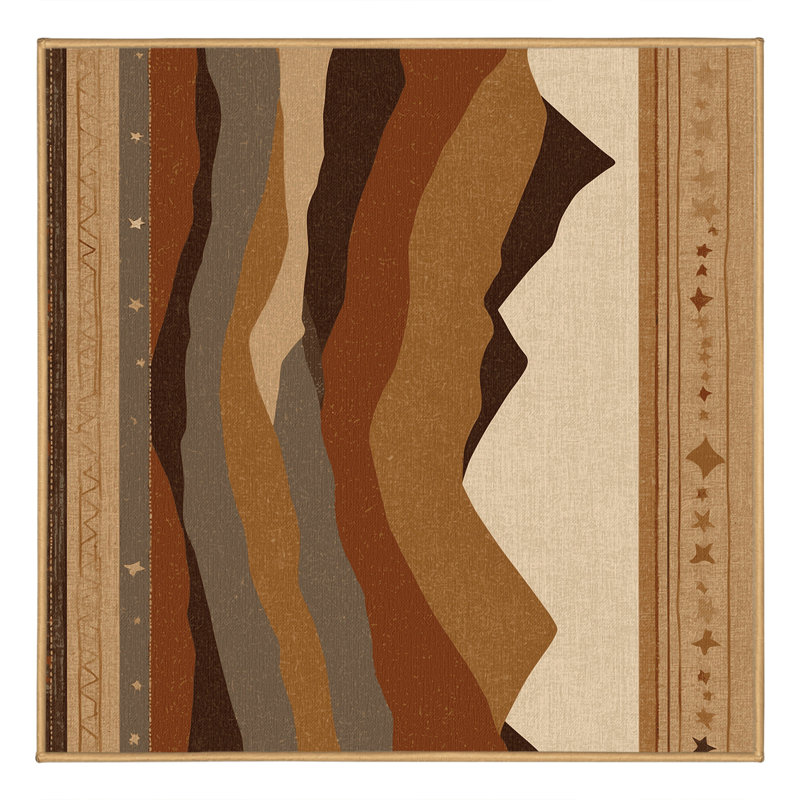 Blazing Mesa Rug, Square 6'