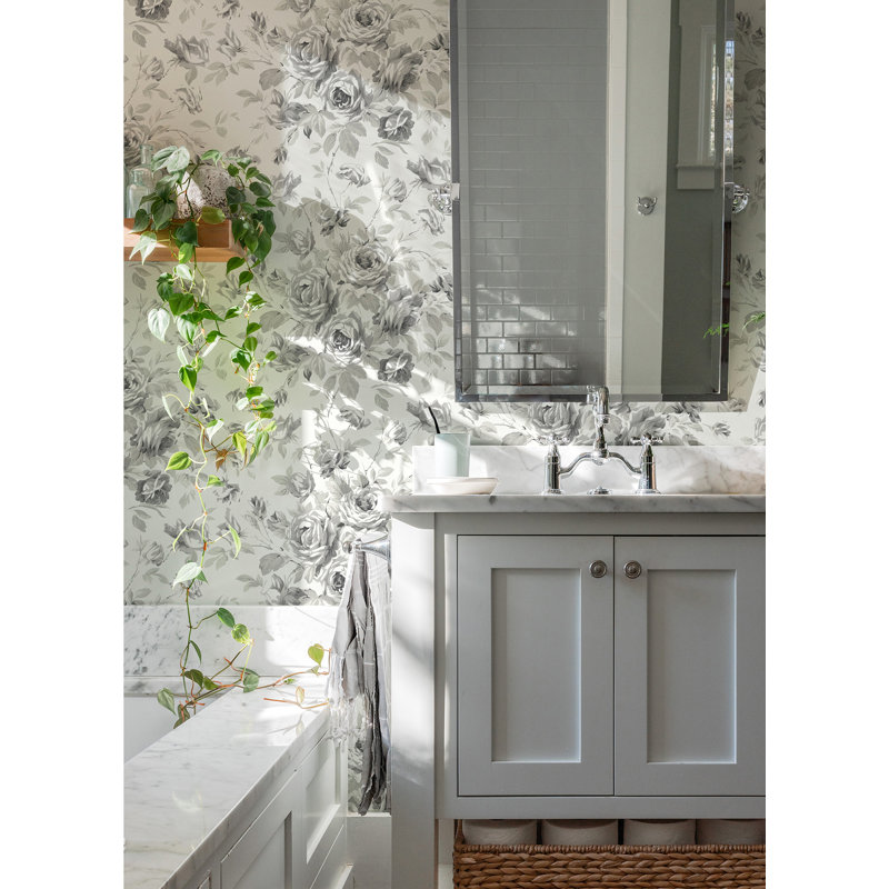 Rouleau de papier peint L 33 pi x l 20,5 po Ferd, Gris