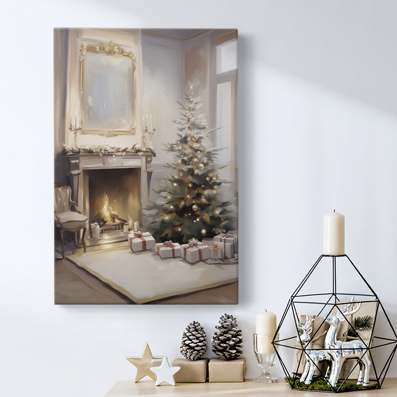 Art des Fêtes de Noël - Toile tendue avec châssis - série 2-CCxxxix, H 24 po x l 16 po