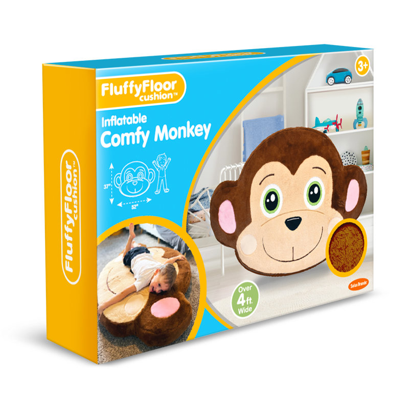 Coussin de plancher Comfy Monkey Fluffy