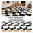 Modern Black and White Checkered Shag Rug, Soft Plush Carpet for Living Room, Bedroom and Dorm-1508587069-1500539484