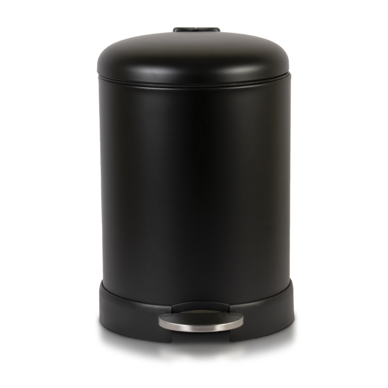 Petite poubelle ronde Glad 1,2 gallon, Noir