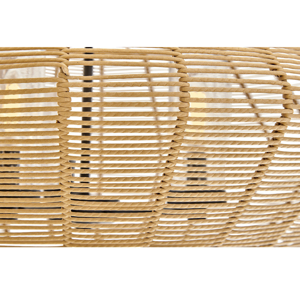 Abbey Outdoor Metal Chandelier, Natural