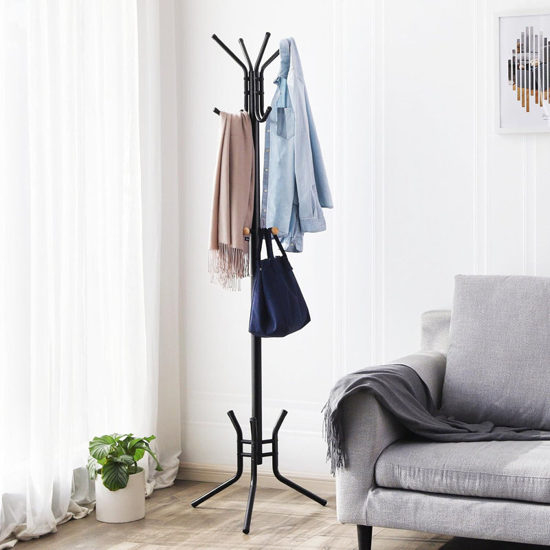 Baily Metal Freestanding 12 - Hook Coat Rack