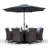 Karcher 8 Seater Dining Set with Cushions and Parasol